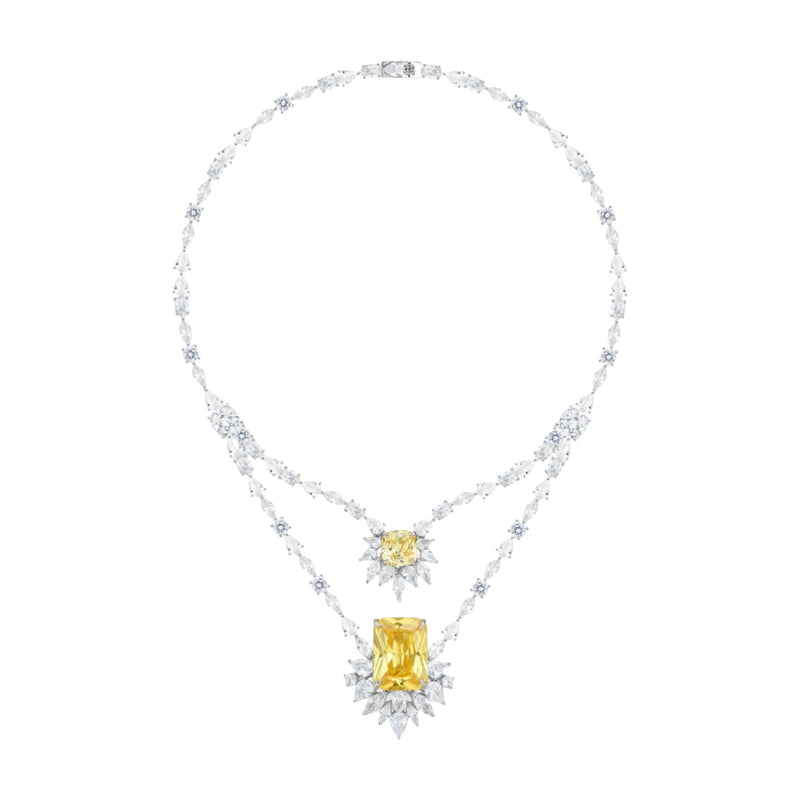 Maguelone Double-Layer Emerald Necklace