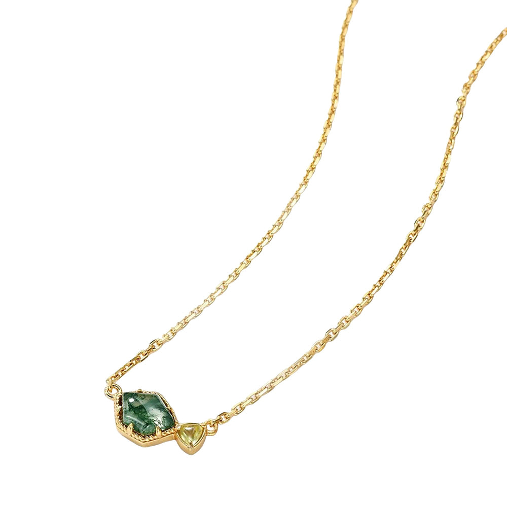 Mahault Moss Green Fish Necklace