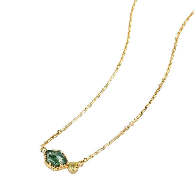Mahault Moss Green Fish Necklace