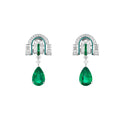 Malea Green Teardrop Earrings
