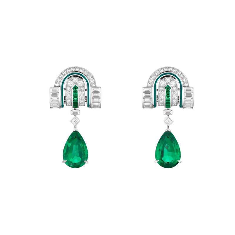 Malea Green Teardrop Earrings