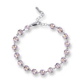 Malina Pink Cushion Crystal Bracelet