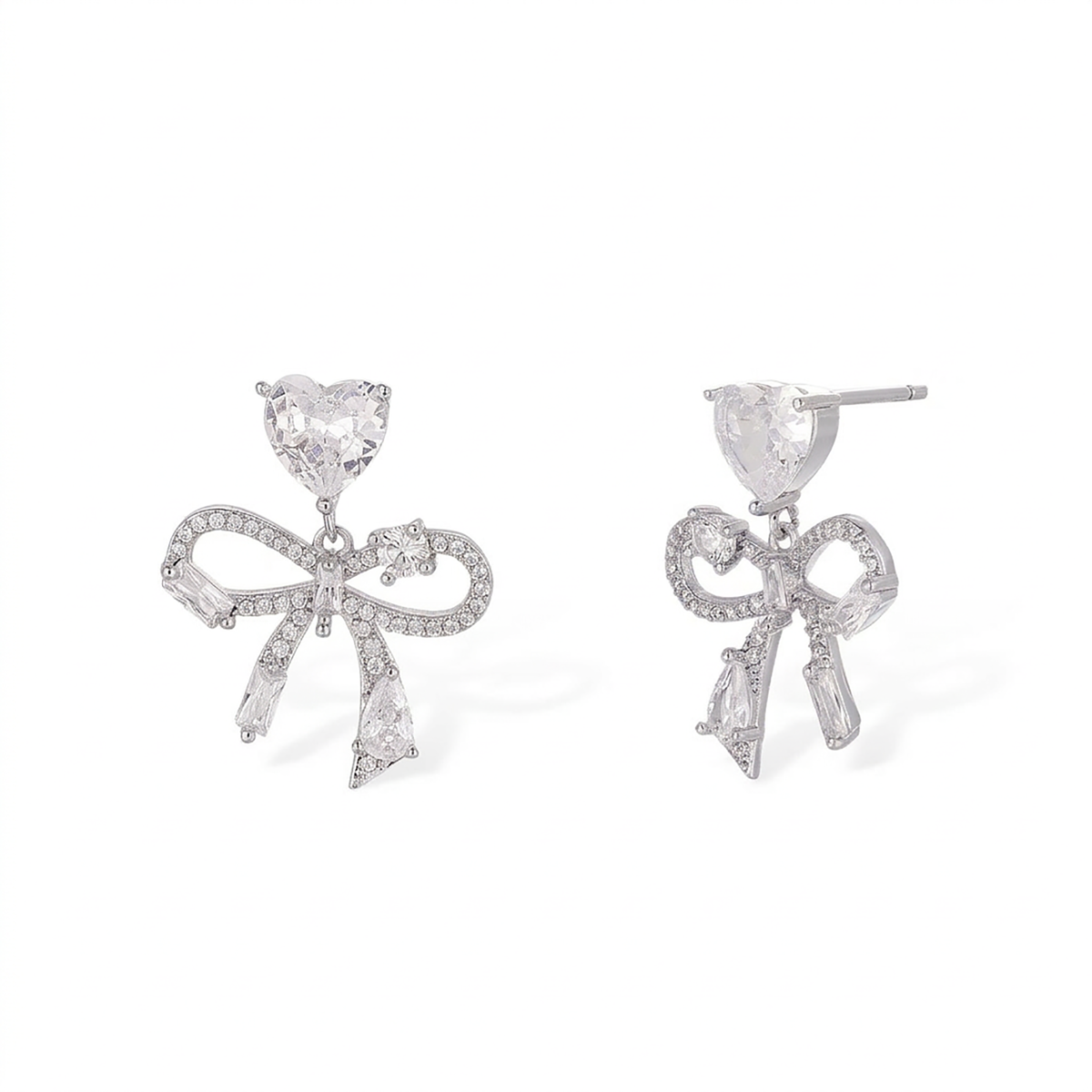 Manuela 14K Gold Delicate Bow Earrings