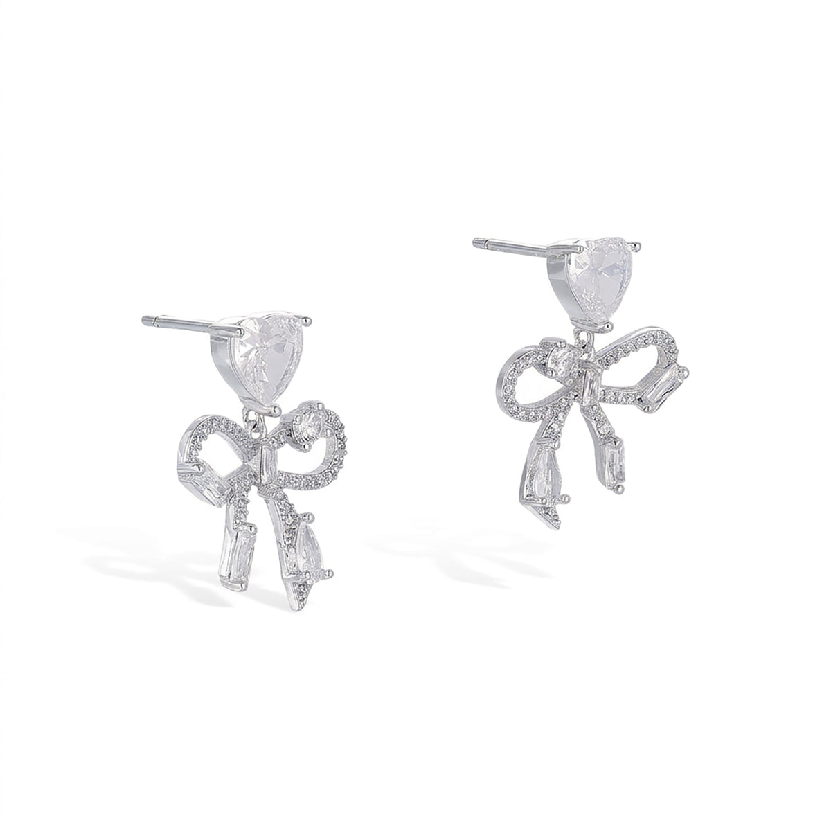 Manuela 14K Gold Delicate Bow Earrings