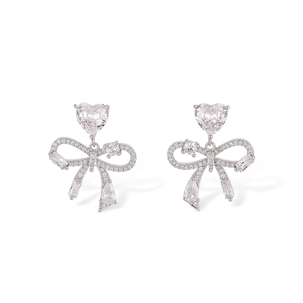 Manuela 14K Gold Delicate Bow Earrings