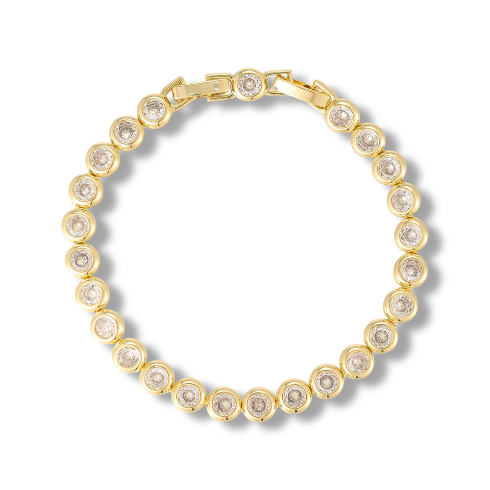 Mareike 14K Gold Round Tennis Bracelet