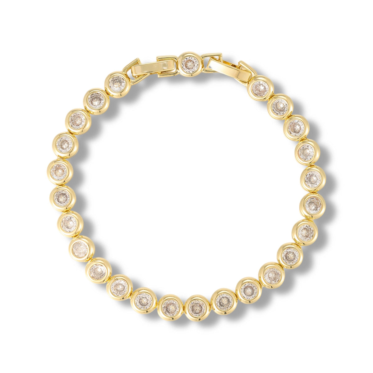 Mareike 14K Gold Round Tennis Bracelet