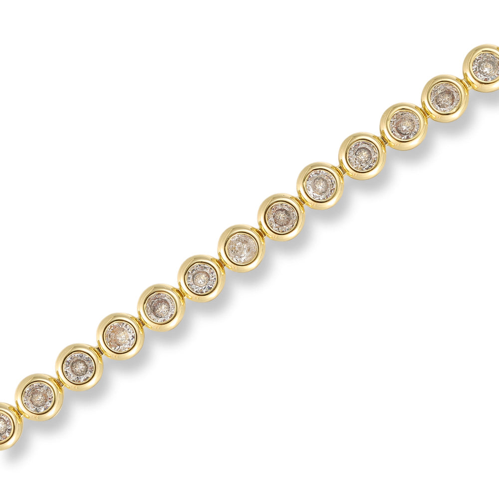 Mareike 14K Gold Round Tennis Bracelet