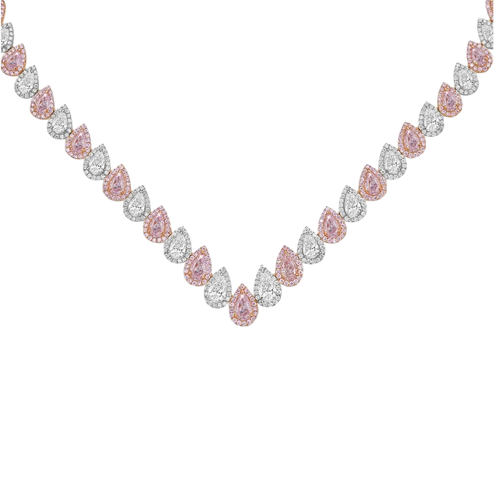 Maren Pink Teardrop Necklace
