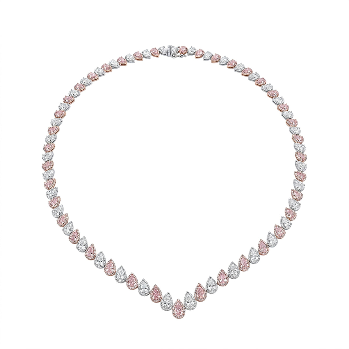 Maren Pink Teardrop Necklace