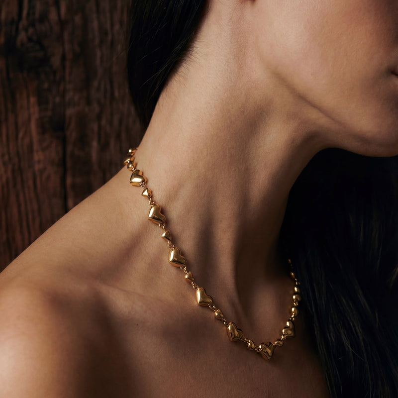 Margot 14K Yellow Gold Heart Necklace
