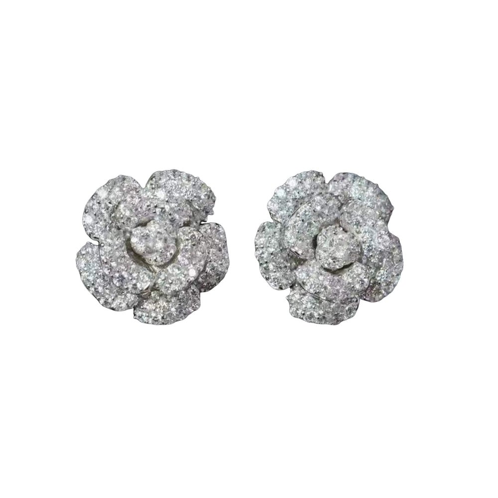 Maribel Rose Floral Stud Earrings