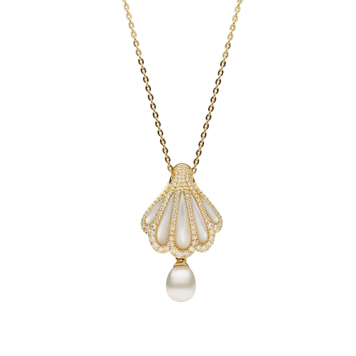 Marika 14K Yellow Gold Shell Pearl Necklace