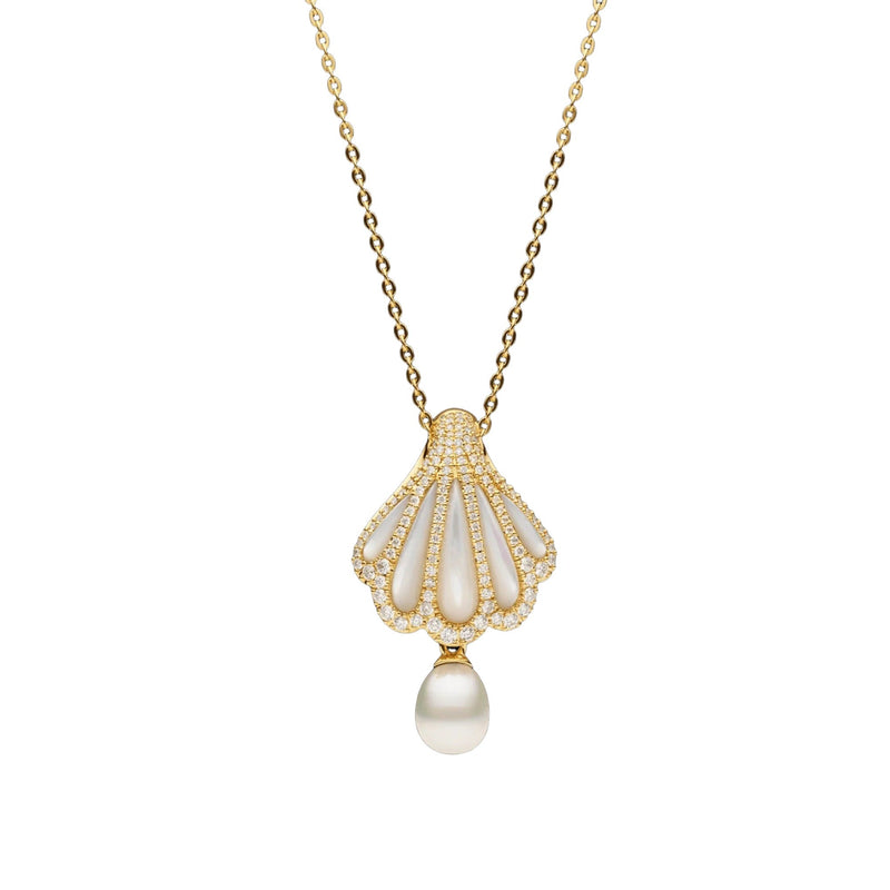 Marika 14K Yellow Gold Shell Pearl Necklace
