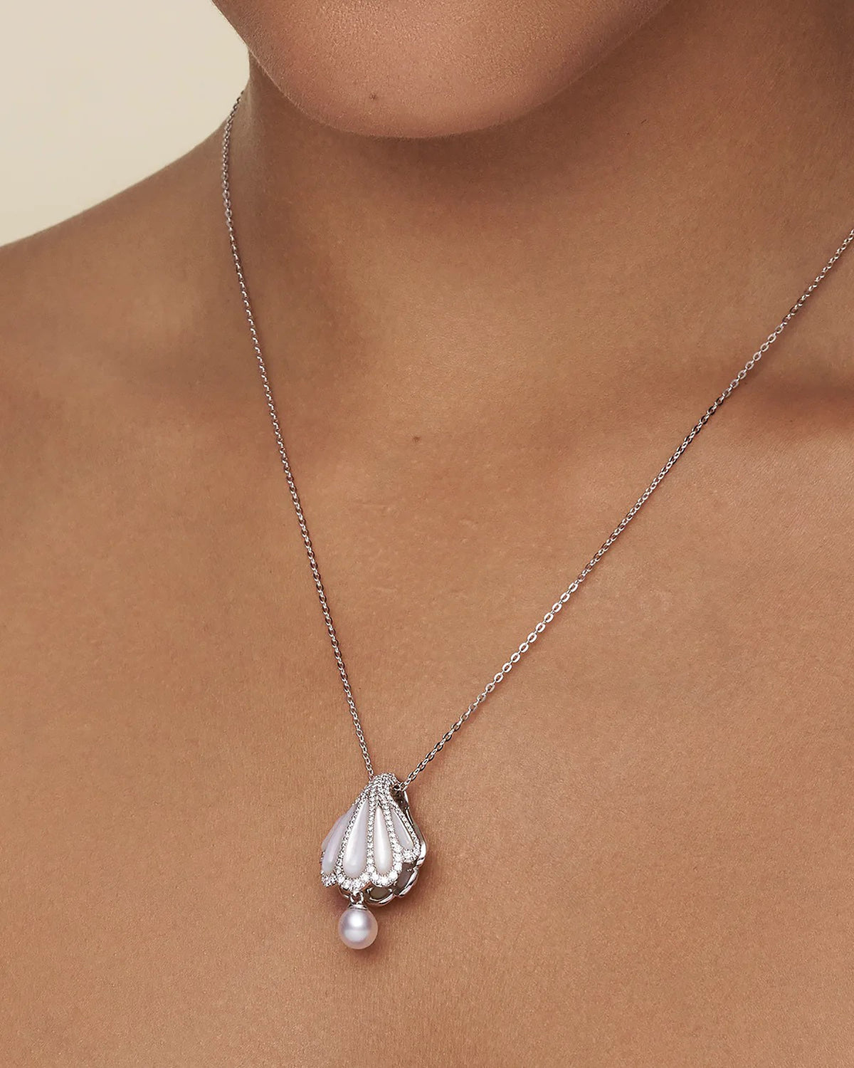 Marika 14K Yellow Gold Shell Pearl Necklace