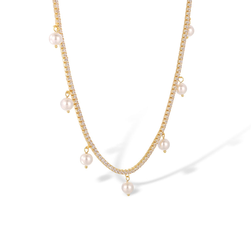 Marisol 14K Gold Pearl Necklace