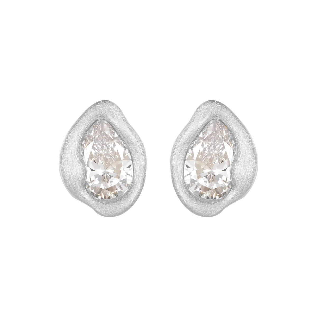 Marivonne 14K Gold Irregular Teardrop Earrings