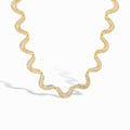 Marlen 14K Gold Wave Necklace