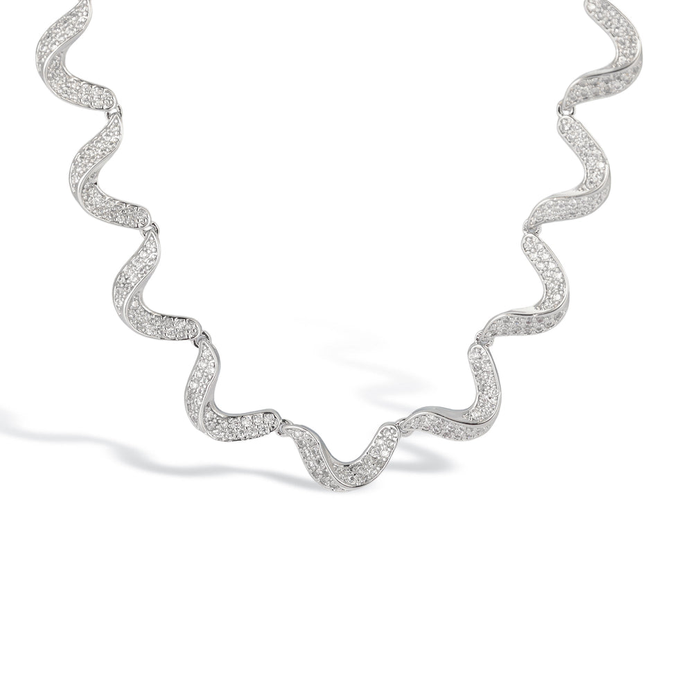 Marlen 14K Gold Wave Necklace