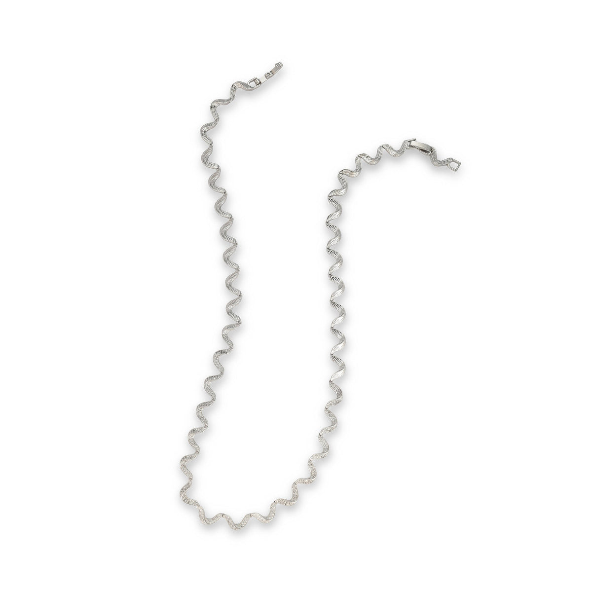 Marlen 14K Gold Wave Necklace