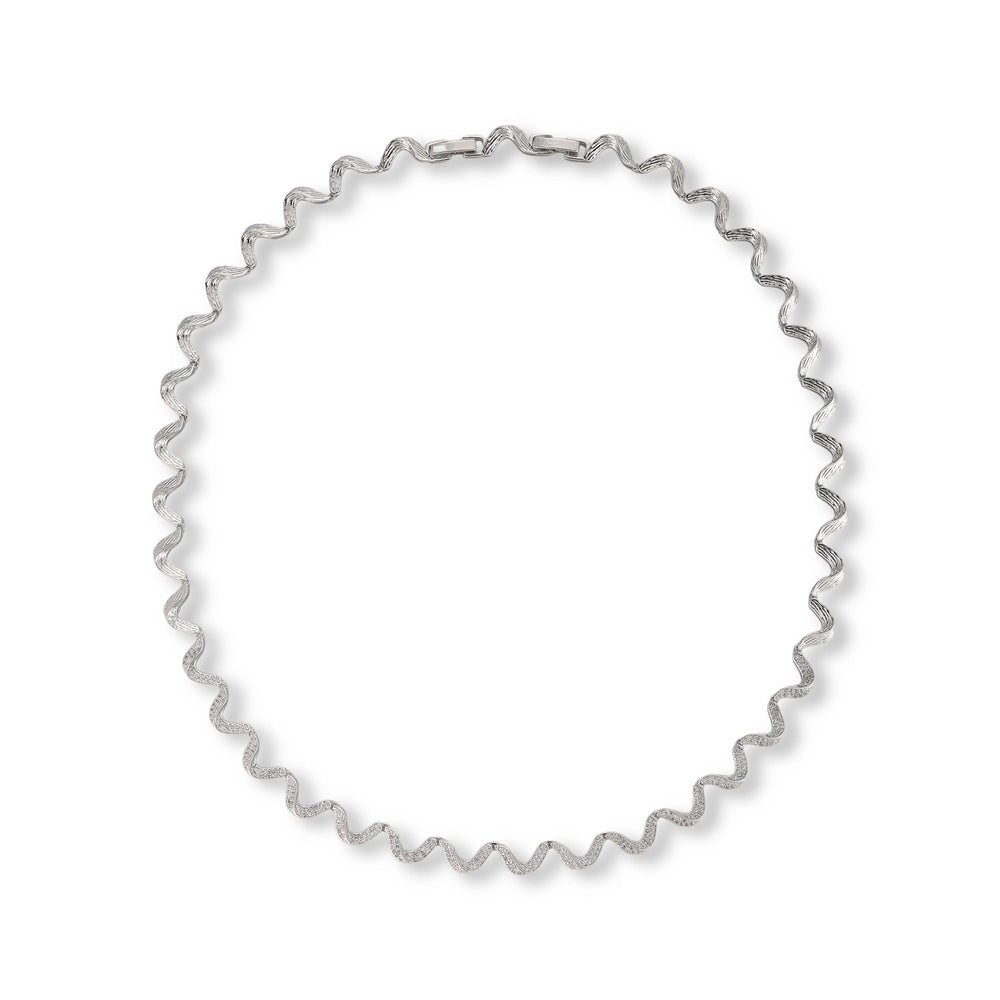 Marlen 14K Gold Wave Necklace