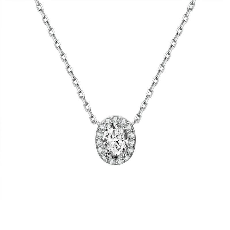 Marlène Lively Oval White Necklace