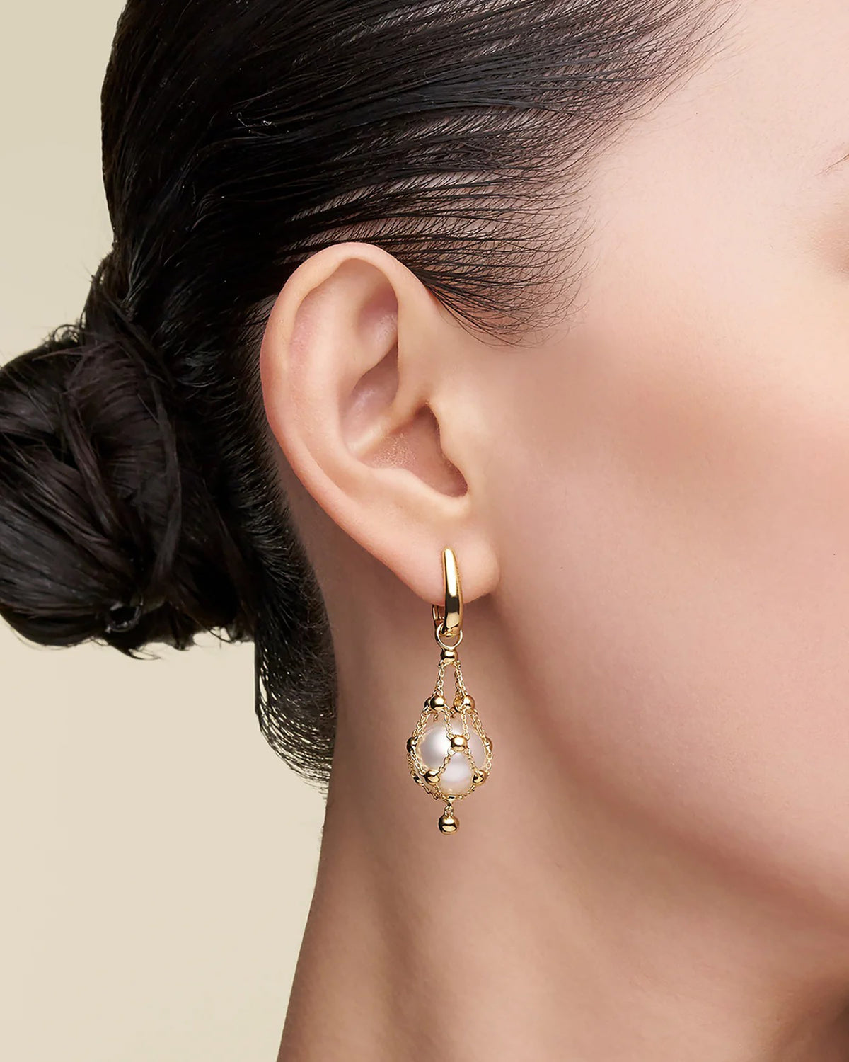 Mathilda 14K Yellow Gold Accent Pearl Earrings