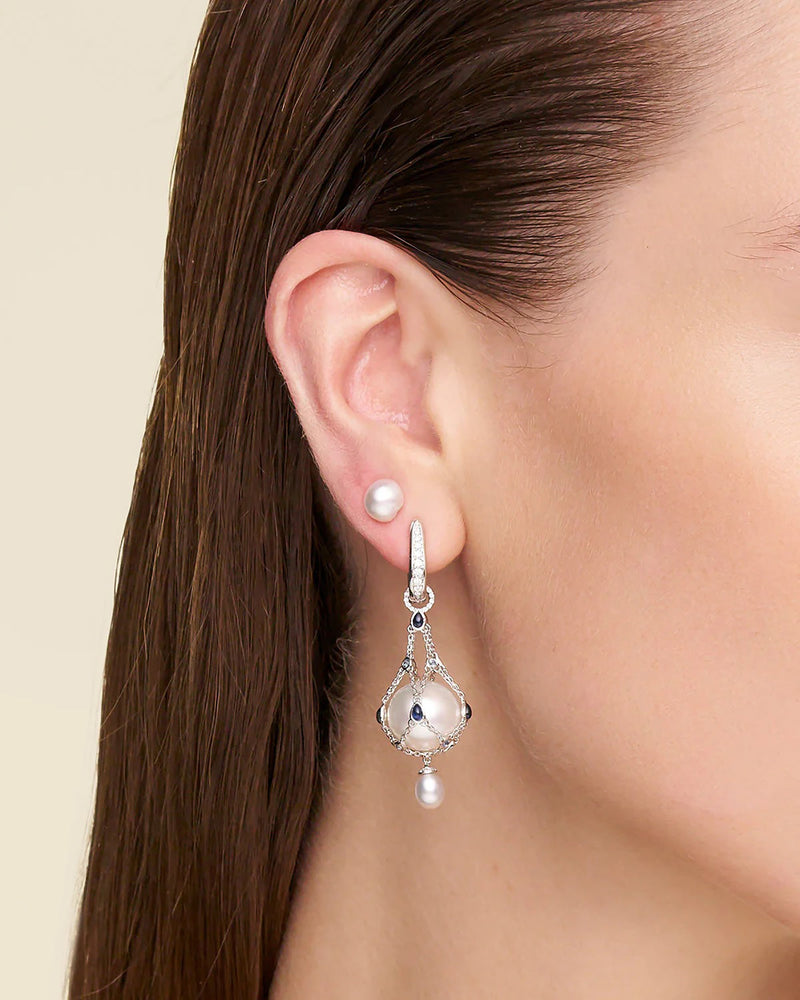 Mathilda Accent Pearl Earrings