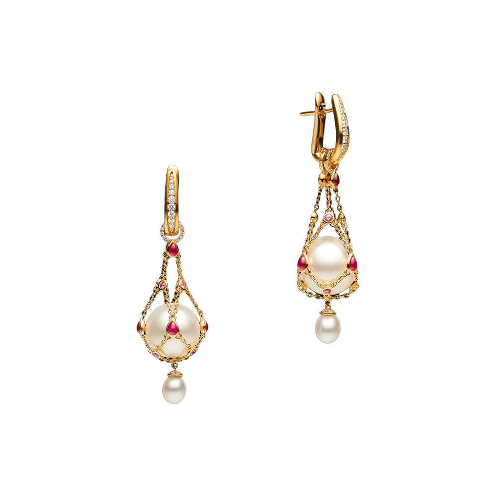 Mathilda Accent Pearl Earrings