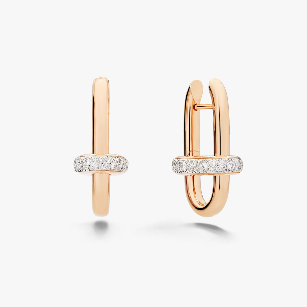 Meike Gold Belt Buckle Earrings