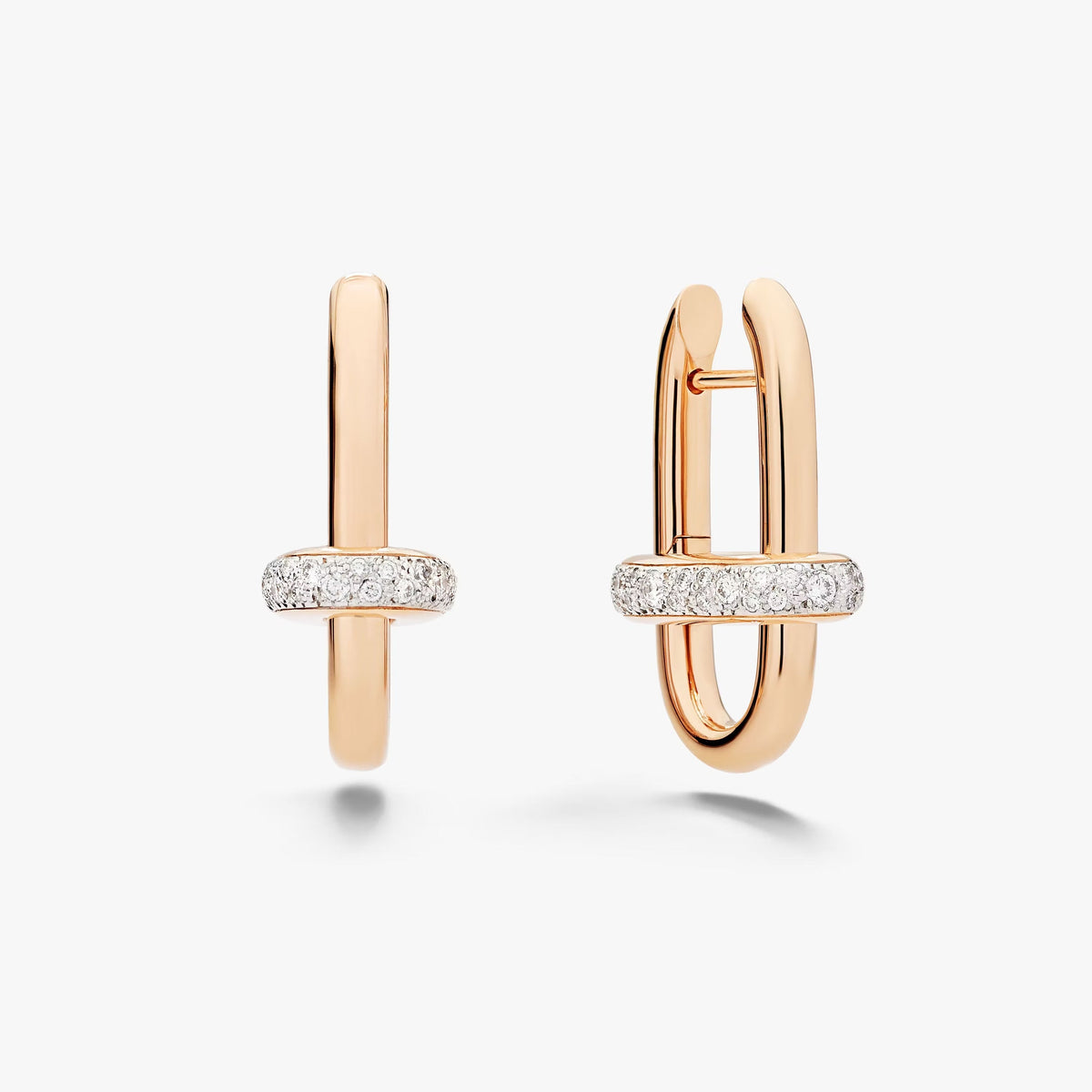 Meike Gold Belt Buckle Earrings