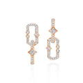 Meinhild 14K Gold Paperclip Rhombus Earrings