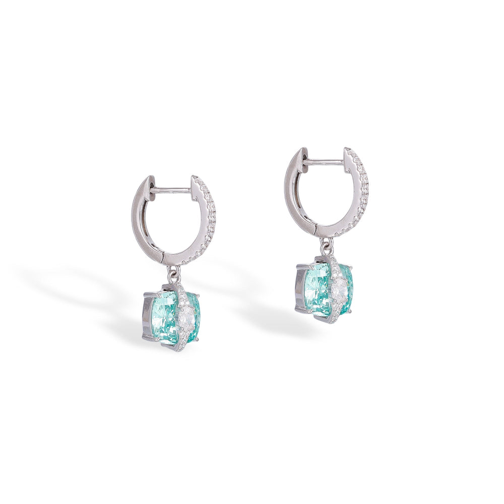 Meinrun Paraiba Cushion Earrings