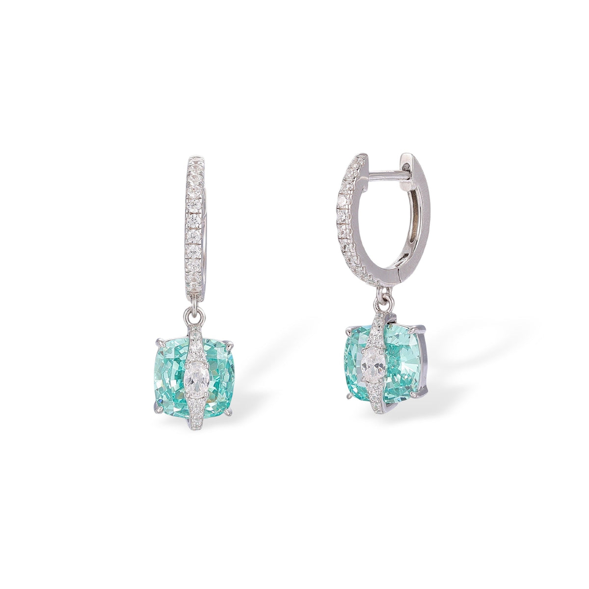 Meinrun Paraiba Cushion Earrings