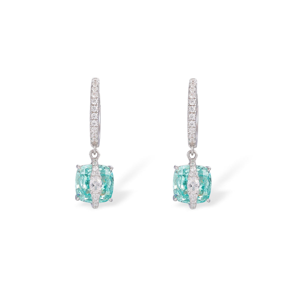 Meinrun Paraiba Cushion Earrings