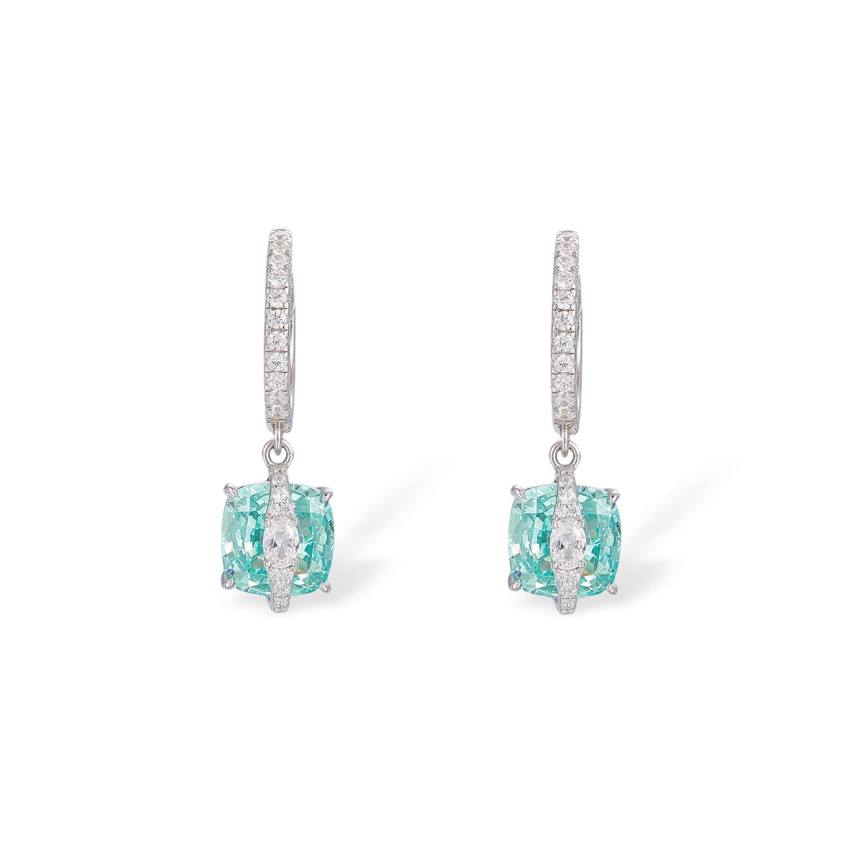 Meinrun Paraiba Cushion Earrings