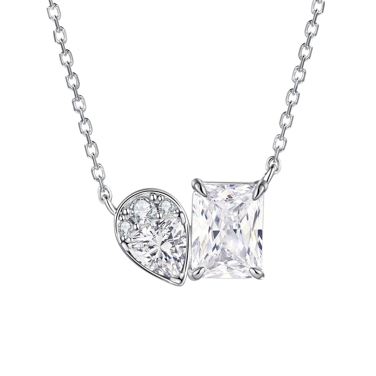 Mélusine White Teardrop Necklace