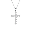 Michelle White Cross Necklace