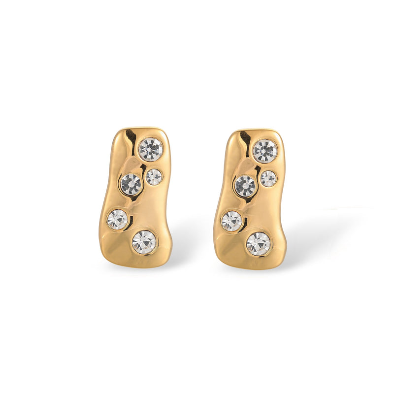Mirela 14K Gold Irregular Earrings
