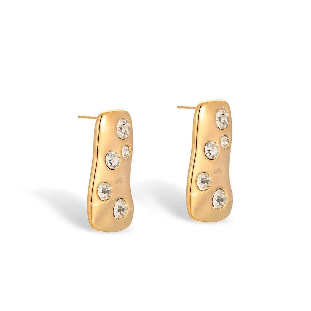 Mirela 14K Gold Irregular Earrings