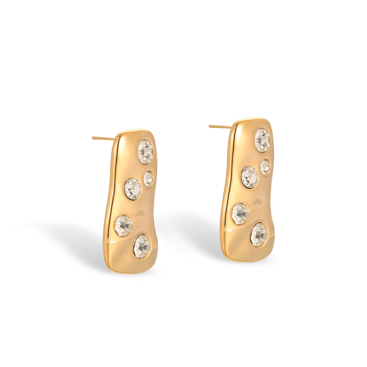 Mirela 14K Gold Irregular Earrings