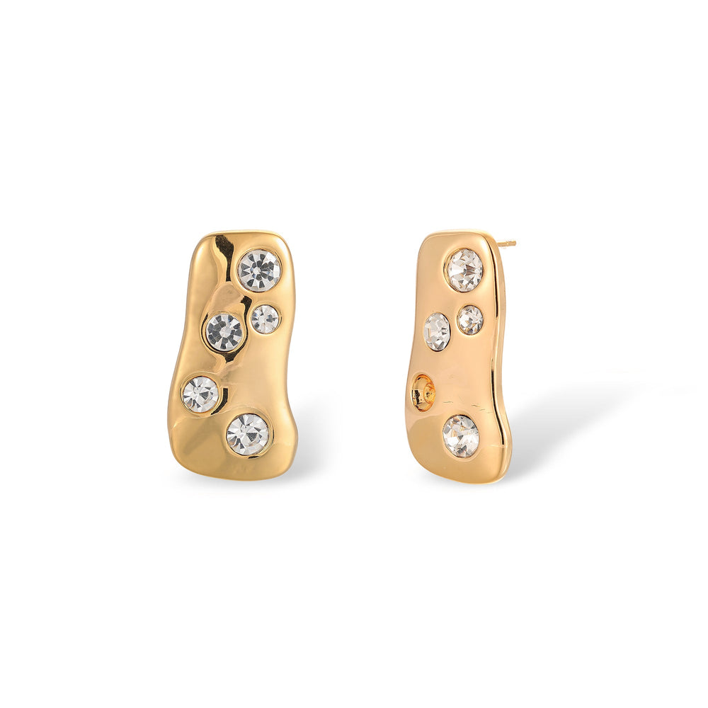 Mirela 14K Gold Irregular Earrings