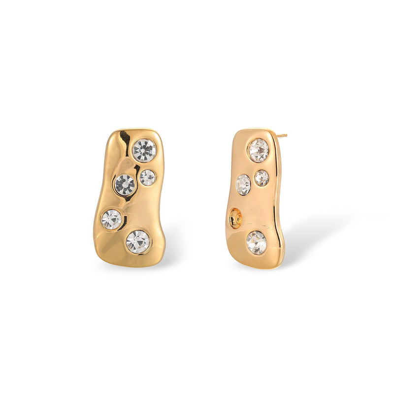 Mirela 14K Gold Irregular Earrings