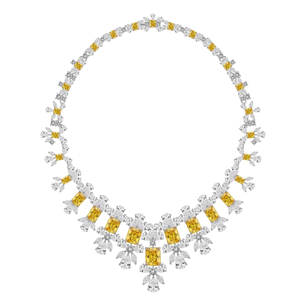 Mirella Yellow Floral Necklace