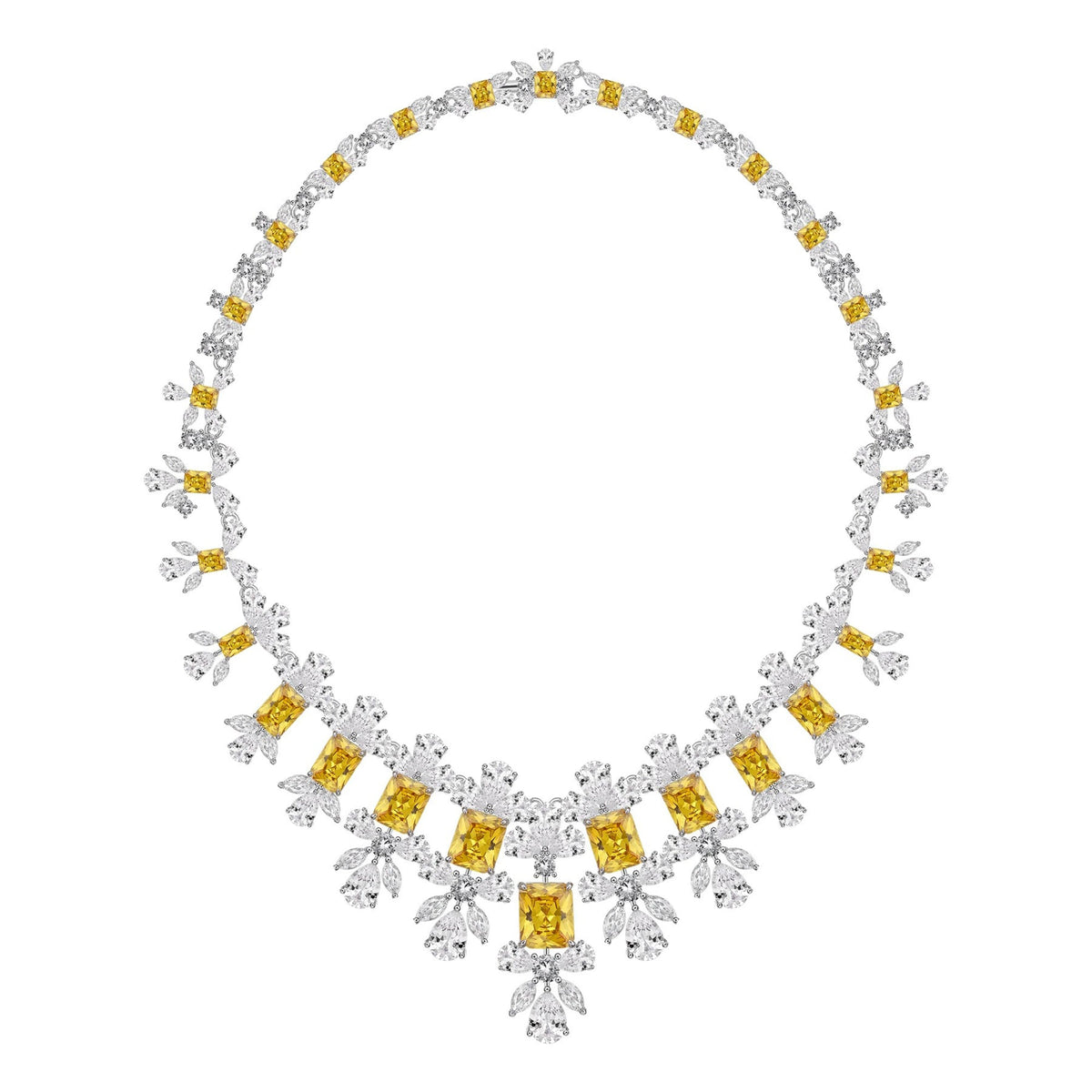 Mirella Yellow Floral Necklace