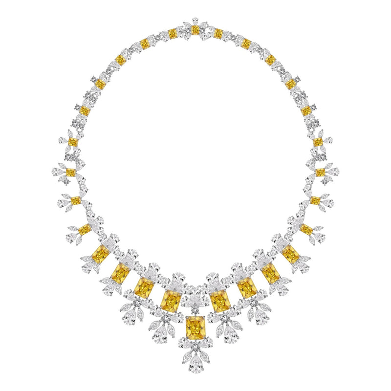 Mirella Yellow Floral Necklace