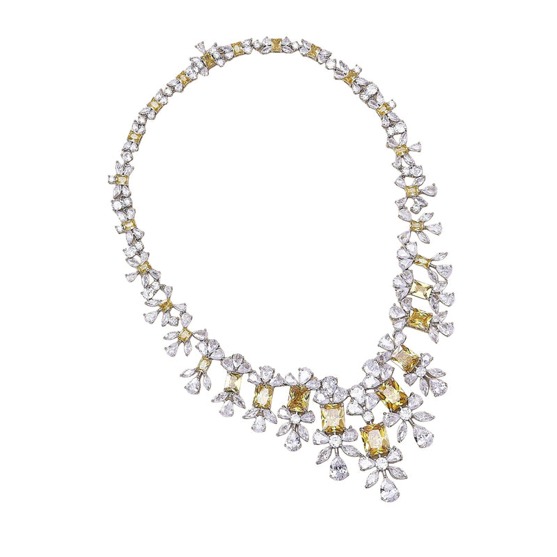 Mirella Yellow Floral Necklace