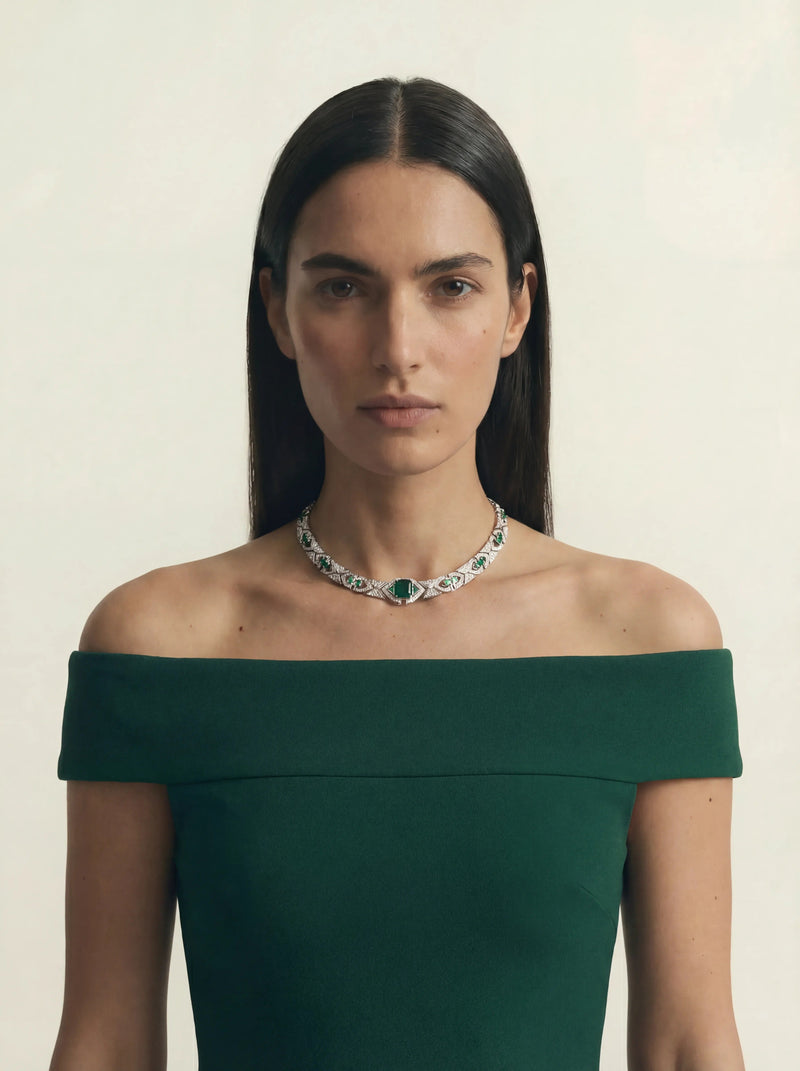 Morgane Cushion Choker Necklace
