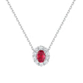 Muriel Red Oval Necklace