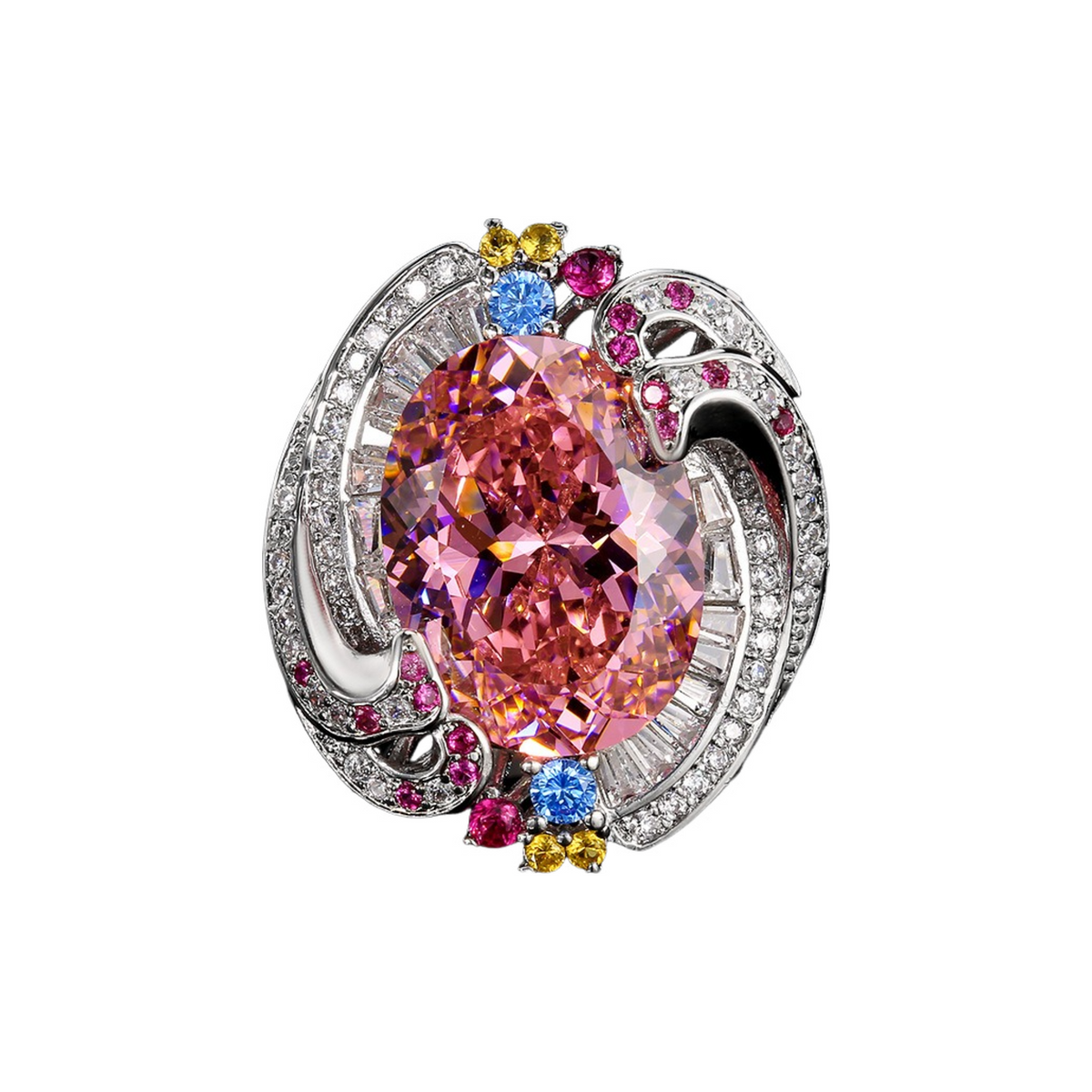 Murielle Multicolor Oval Ring